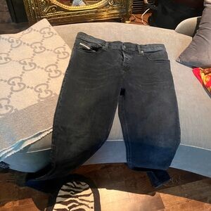 Diesel Men's Dark Gray Relaxed Jeans